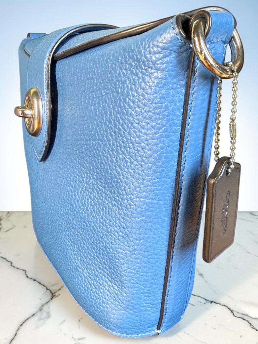 Coach Addie Pebbled Leather Shoulder Crossbody Bag - New without tags - Picture 4 of 14
